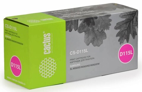 Картридж лазерный Cactus CS-D115L MLT-D115L черный (3000стр.) для Samsung SL-M2620D, M2820ND, M2820DW