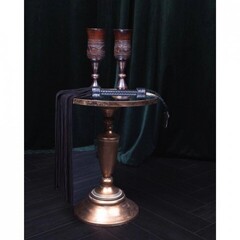 Флоггер Scandal из натуральной кожи с замшевым хвостом (черный)