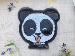 Аппликация пришивная двухсторонняя с пайетками, р. 19х18 см