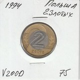 V2000 1994 Польша 2 злотых