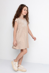 Платье для девочки К 5732/темно-бежевый