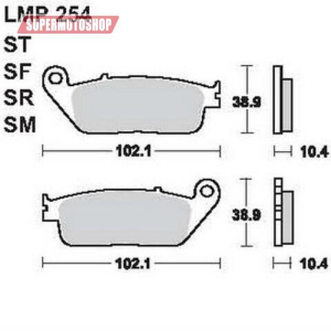 Тормозные колодки премиум класса AP RACING (BREMBO) AP-LMP254 SF