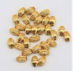 Бусина разделительная металл, d 6х4 мм