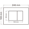 AC1100-AC0105-AC0120 Комплект 3 в 1: подвесной унитаз Bequem AC1100 белый с инсталляцией AC0105 и кнопкой AC0120 хром