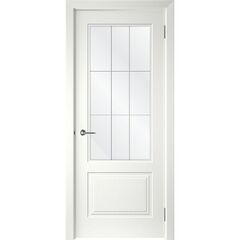 Купить Межкомнатная дверь эмаль Level-2 белая остеклённая