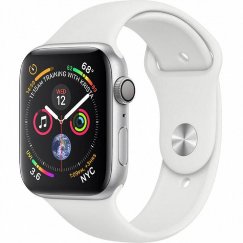 Смарт часы APPLE Watch Series 4 GPS 40mm Silver Aluminium Case with White Sport Band