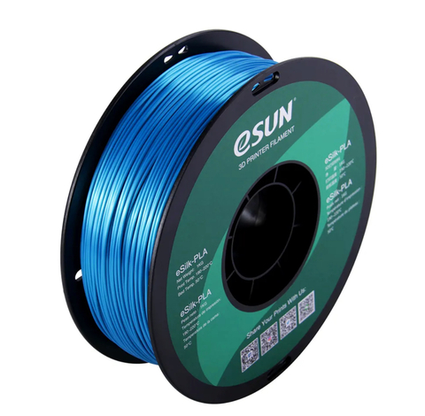 Катушка пластика eSilk-PLA Esun, 1.75 мм, 1 кг, голубая