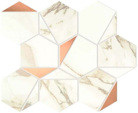 Atlas Concorde Marvel Shine Calacatta Imperiale Gold Hex Shiny 25.1x29