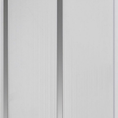 Панель ПВХ потолочная 2-х секционная СЕРЕБРО (3000х240х10мм), 26488