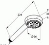 Kludi LOGO 6830005-00WR9 душевая лейка 3S; 9l/min