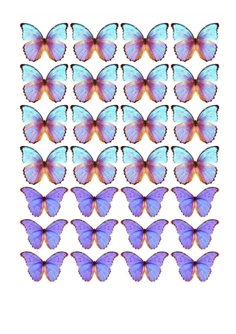 Вафельная картинка Бабочки 15