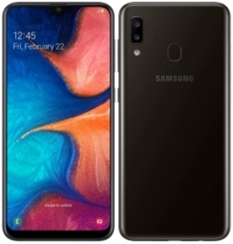Смартфон Samsung Galaxy A20 черный (SM-A205FZKVSER)
