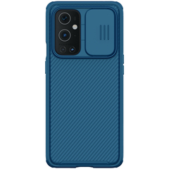 Чехол синего цвет от Nillkin CamShield Pro для телефона OnePlus 9 Pro, с защитной крышкой для камеры