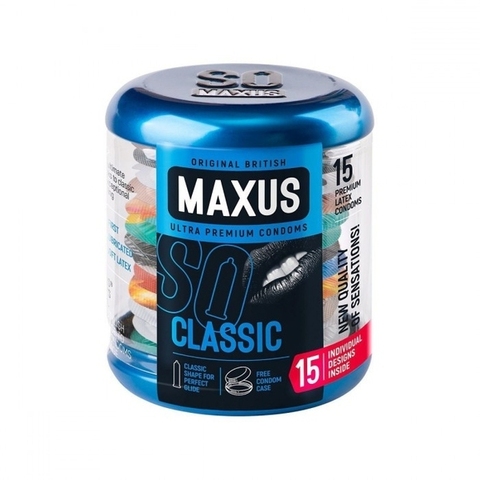 MAXUS Classic №15 Презервативы в железном кейсе классические