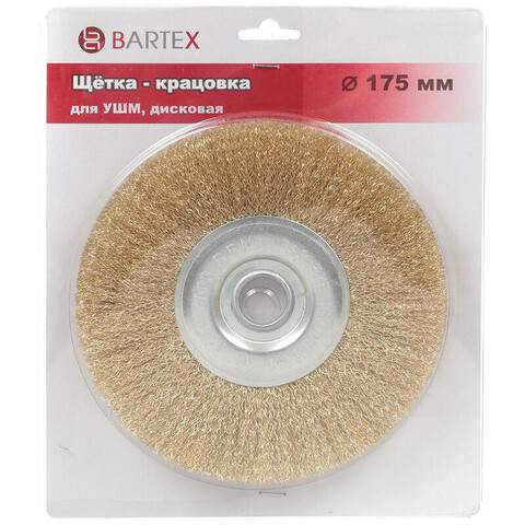 Щетка для УШМ Bartex, плоская, d22.2 мм, 993175, шт