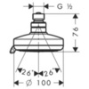 Душ верхний малый 10х10 см 3 режима Hansgrohe Croma 27443000