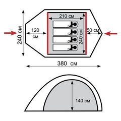 Туристическая палатка Tramp Lair 4 TRT-007.04