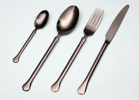 Набор столовых приборов 24шт Herdmar Kiev шоколадный