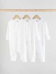 Комбинезон / Cлип для малышей Next E19-697, 3 шт., Белый