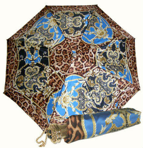 Зонт женский складной Pasotti Leopardo Rococo