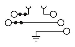 PTB 2,5-PE/L/NTG-Заземляющие клеммы для выполнения проводки в зданиях