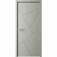 Купить Межкомнатная дверь эмаль Геометрия 2 серая глухая