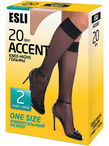 Гольфы Accent 20 (2 пары) Esli