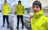 Элитный костюм для лыж и зимнего бега Gri Темп 3.0-2.0 мужской лайм