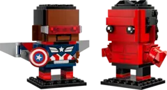 Конструктор LEGO BrickHeadz 40668 Капитан Америка и Красный Халк