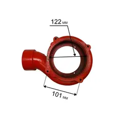 Корпус насоса водяного QUATTRO ELEMENTI Sewage 1100F Ci-Cut (с 2020г.) 645-297-145