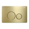 Abber AC1201-AC0105-AC0121MMG Комплект подвесной Унитаз Abber Rechteck AC1201 белый с инсталляцией AC0105 и кнопкой AC0121MMG золото