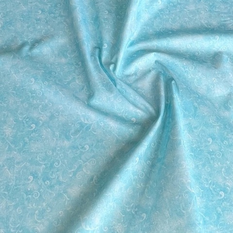 В ПУТИ, ВИТИЕВАТЫЙ УЗОР, ГОЛУБОЙ - 100% ХЛОПОК