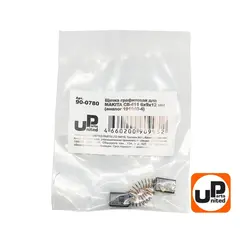 Щетка графитовая UNITED PARTS 6х9х12мм для MAKITA СВ-411 (аналог 191940-4) (10шт) 90-0780
