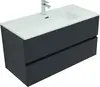 Aquanet 274139 Тумба с раковиной Алвита new 100 2 ящ. цв.антрацит (274139)
