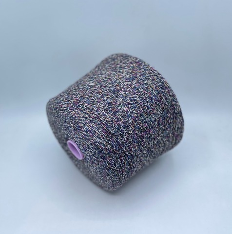 Бобинная пряжа (пр.Италия),art-4364 2/15 750м/100гр. 8% Хлопок, 75% Меринос, 17% Полиамид, цвет-Мозаика(330/580), арт.35059
