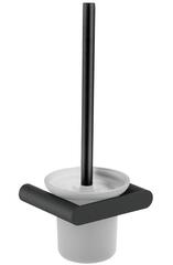 Ёршик туалетный настенный нерж. сталь/стекло VERONA 16877.N чёрный