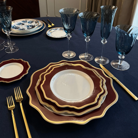 Закусочная/салатная тарелка 22см First Lady Гранатовый браслет