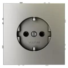 Розетка встраиваемая VOLTUM S70 с заземлением 16А, (шелк)