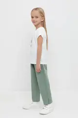брюки  для девочки  КР 400771/весенний зеленый к531