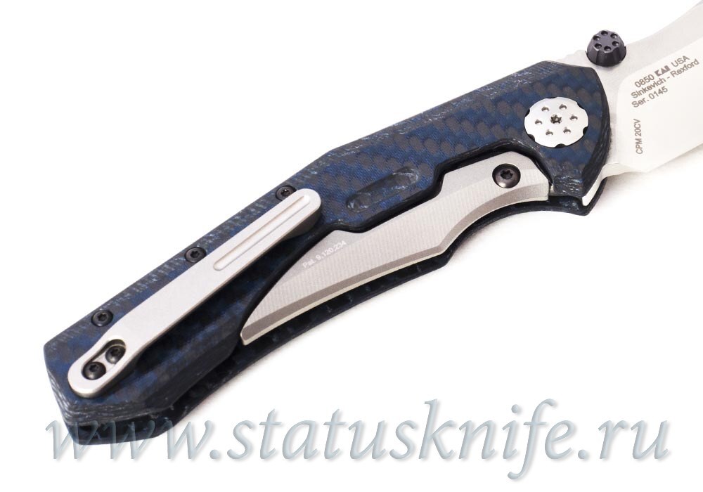 Нож Zero Tolerance ZT 0850 Blue CF BS Sinkevich / Rexford
