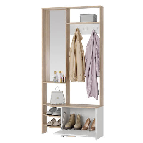 Прихожая Тео дуб сонома / белый