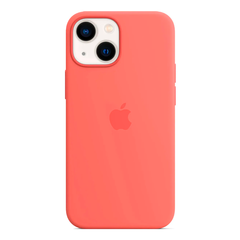 Силиконовый чехол с поддержкой MagSafe Apple Silicone Case для iPhone 13 mini, Pink Pomelo (Розовый помело)
