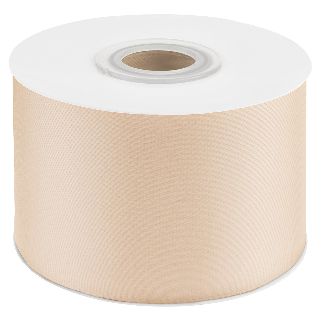 Лента Атласная (5см*22,85м) Светлое золото.