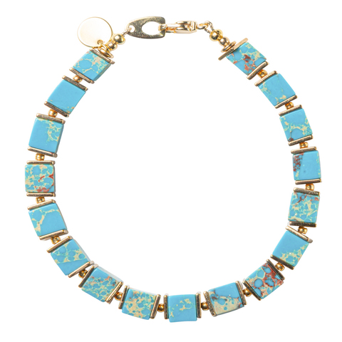 Браслет "КУБ" бирюза