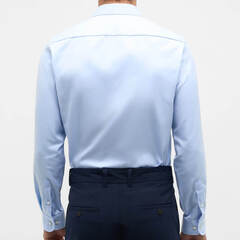 Сорочка мужская Eterna Slim Fit 8817-F182-00 из твила голубая