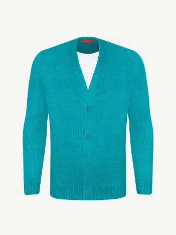 Кардиган с пуговицами из шелка