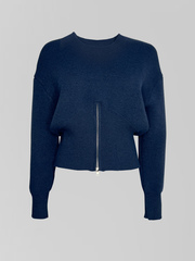 Джемпер JN 3358 однотонный с молнией снизу