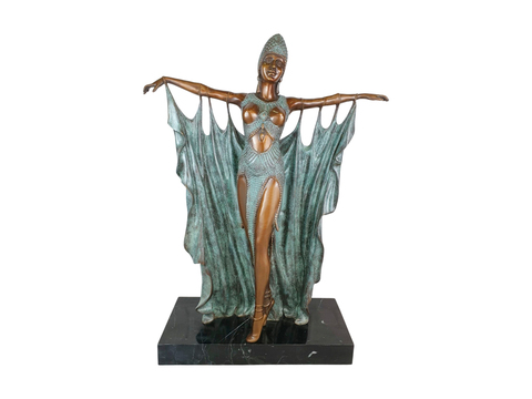 Статуэтка танцовщицы из бронзы Летучая мышь