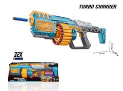 Бластер с барабаном+32 мяг пули 62*24