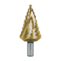 Сверло ступенчатое 6-32мм (Спиральное) HSS-G TiN 9ступ. L76мм хв.9мм Ruko 101096T (В)